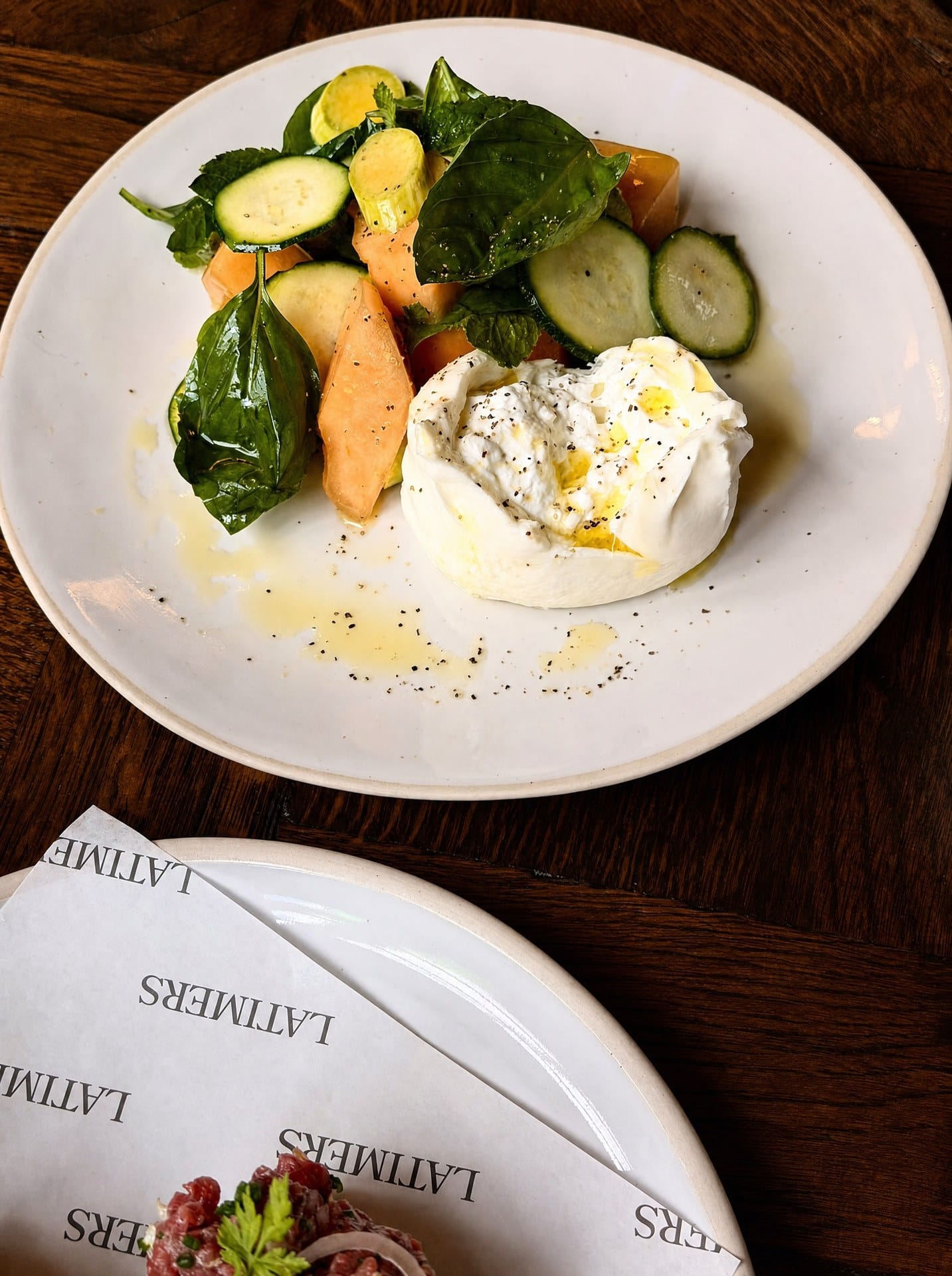 Seasonal starters on Latimers branded plates